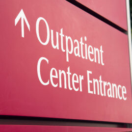 outpatient center entrance