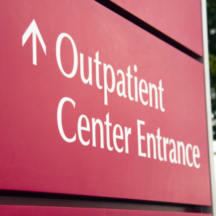 outpatient center entrance