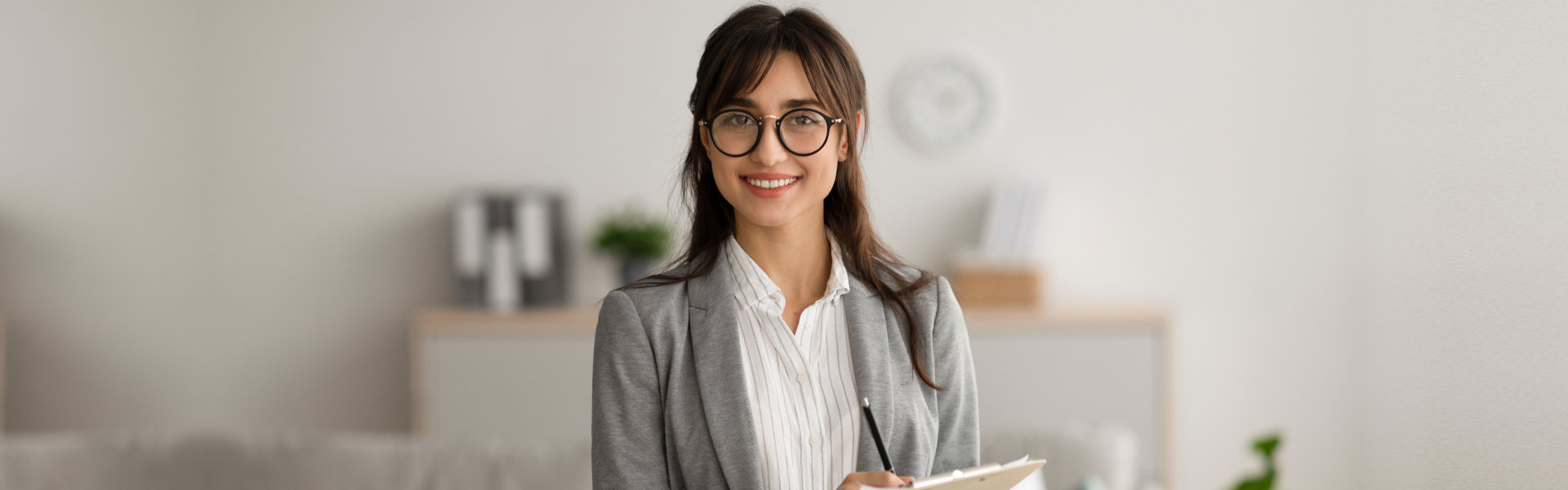 woman smiling